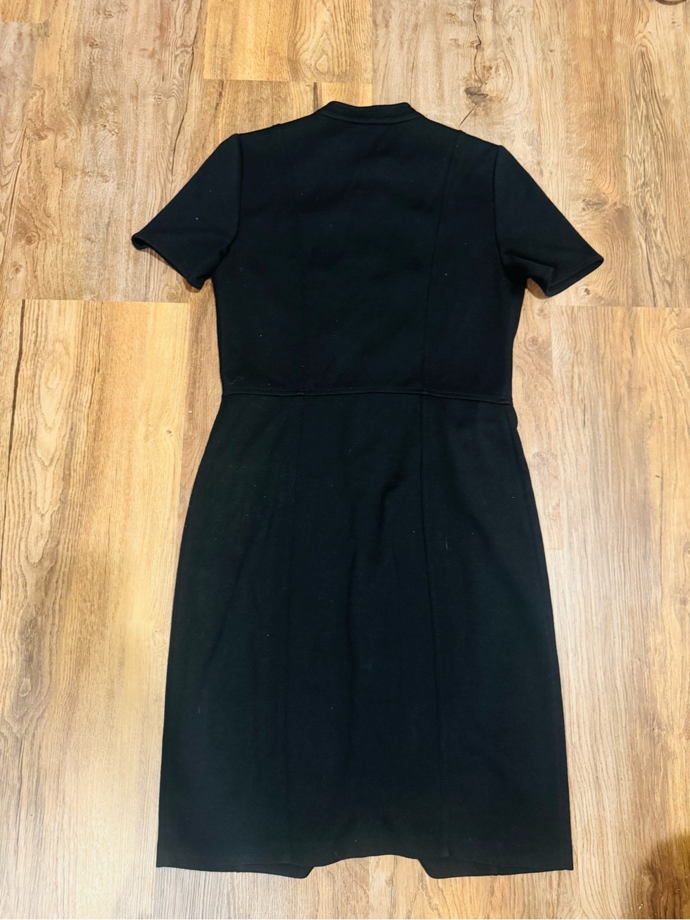 ST JOHN Black Label Milano Military Knit Dress Size 6 Black - Picture 8 of 10